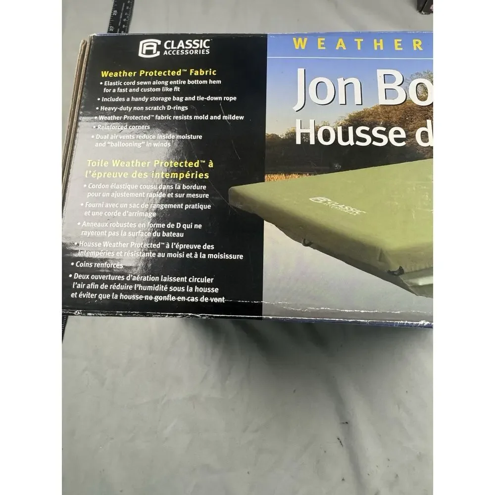 Classic Accessories Jon Boat Cover 12 Ft Size B Weather Protected NIB